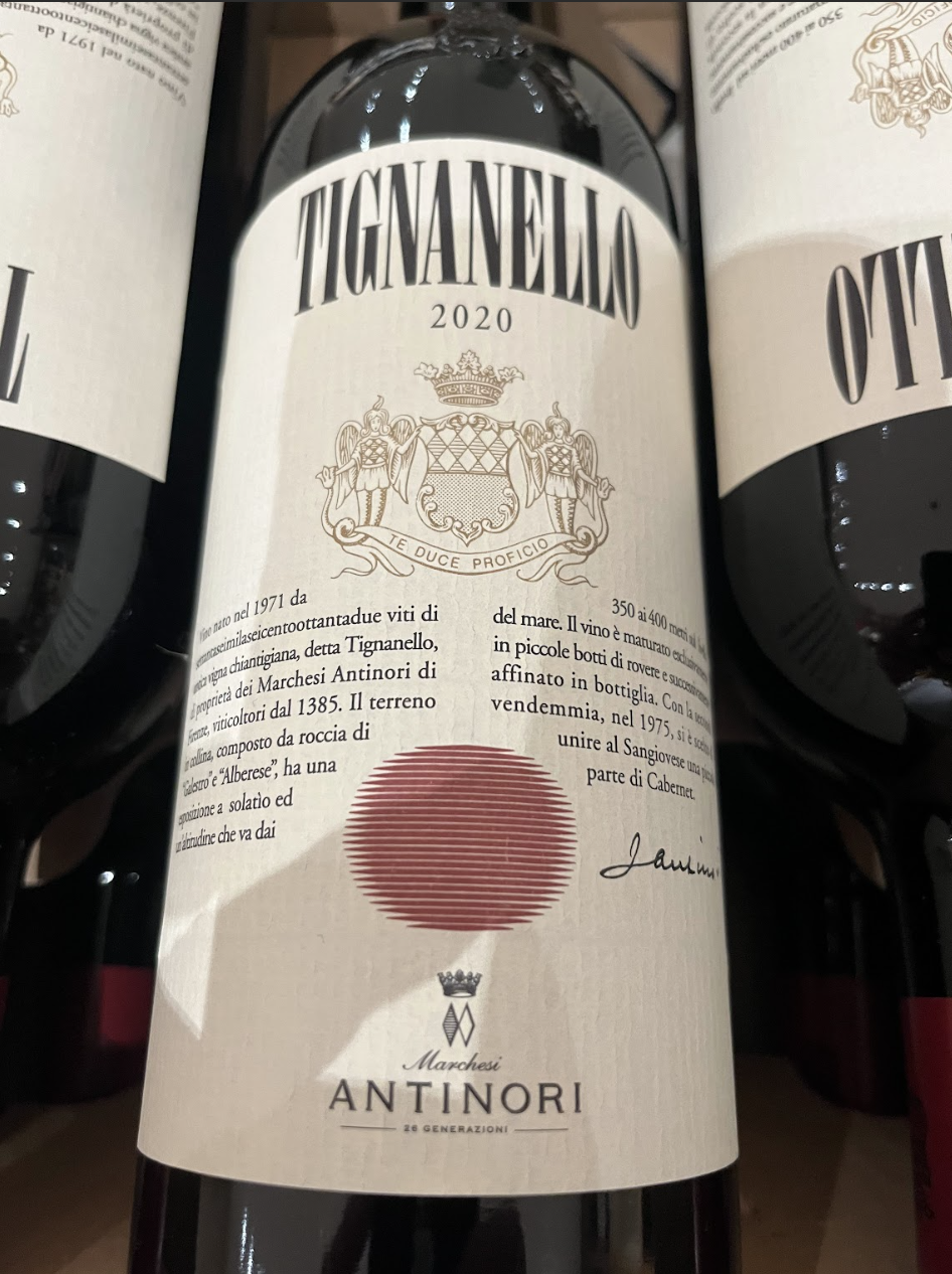 Hard to find – Easy to Remember – Tignanello is in!